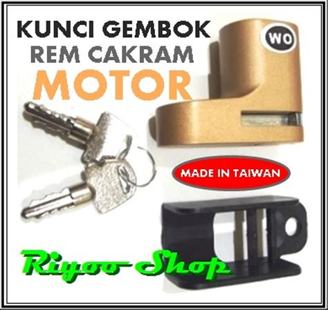 Jual Kunci Gembok Rem Cakram Motor Merek WO kunci gembok rem cakram ...