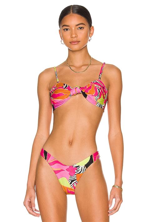 Agua Bendita X Revolve Lucille Bikini Top In Multi Revolve