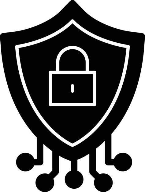 Cyber Security Glyph Icon Vector Art At Vecteezy