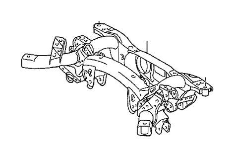 2021 Lexus Nx 300h Base Suspension Subframe Crossmember Rear Under