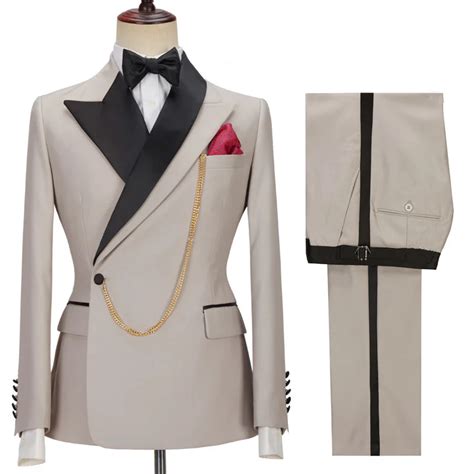 Miabel Glamorous Royal David Beckham Wedding Suit With Peaked Lapel