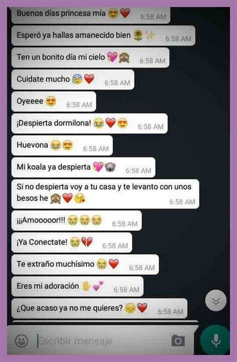 Mensajes Largos De Amor Para Mi Novia Whatsapp De Buenos Dias Frases