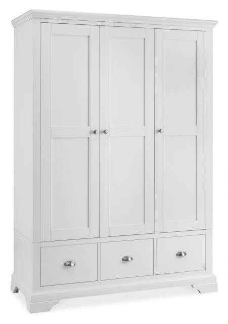 Hampstead White Wardrobe Size Triple Bentley Designs Uk Ltd