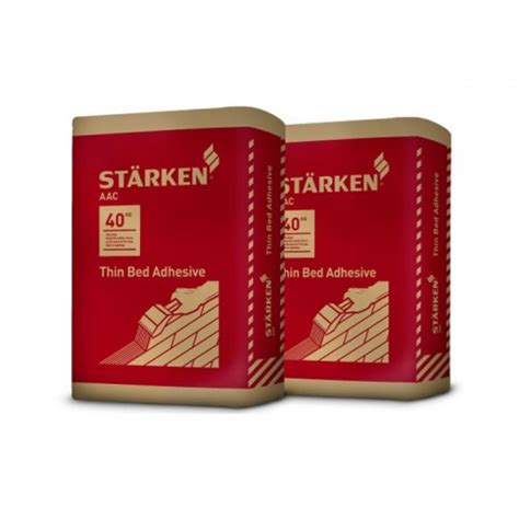 Starken Aac Thin Bed Adhesive High Quality Cementitious Adhesive 40kg