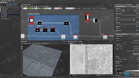 Substance Designer纹理制作核心要点视频教程 3d与动画教程 人人cg 人人素材 Rrcg