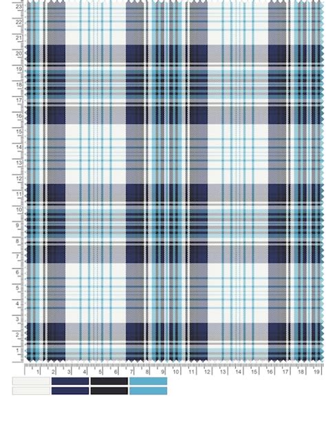 Premium Photo | Blue plaid tartan fabric with a white background and a ...