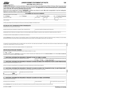 Dmv Dl 120 Form ≡ Fill Out Printable Pdf Forms Online