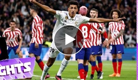 Real Madrid Vs Atletico Madrid Los Blancos Held In Madrid Derby Video