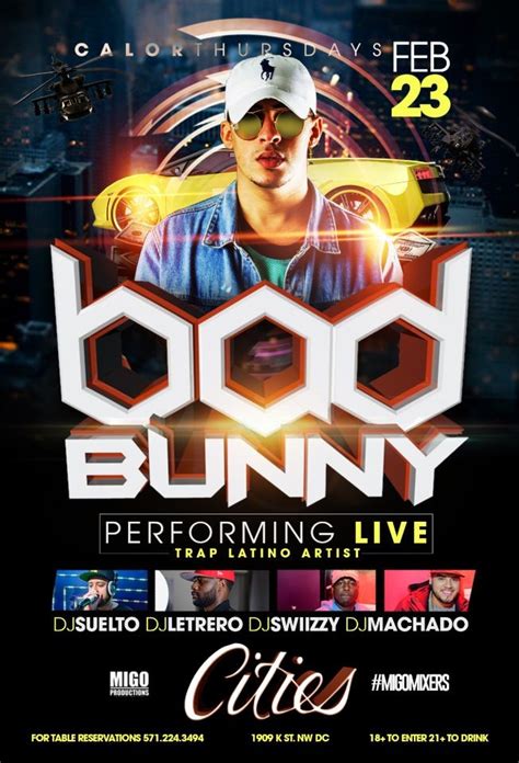 BAD BUNNY LIVE IN CONCERT / LIMITED TICKETS AVAILABLE AT THE DOOR (ARRIVE EARLY) | Tickeri ...