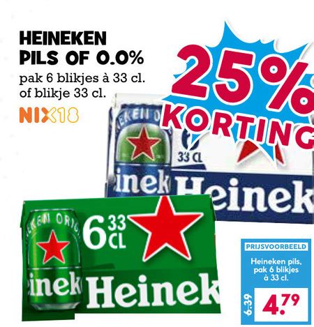 Heineken Blikje Bier Folder Aanbieding Bij Boons Markt Details