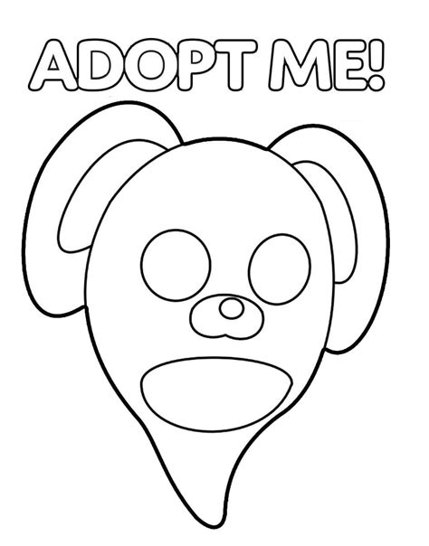 Adopt Me Unicorn Coloring Page