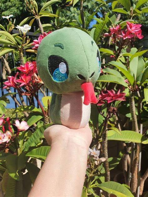 Super Cute Snake Plush with blue eyes. | Etsy