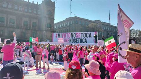 Marcha En Defensa Del Ine Sheinbaum Y Gobierno De Cdmx Dan Facilidades