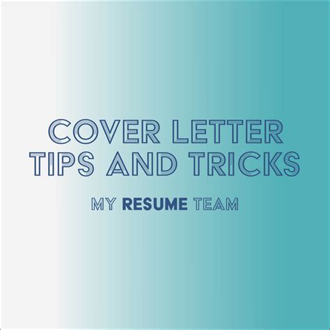 Cover Letter Tips and Tricks