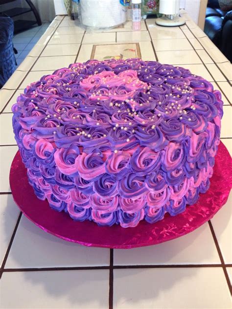 Pin By A Denise Bjornstad On D Hot Pink Cakes Purple Cakes Birthday