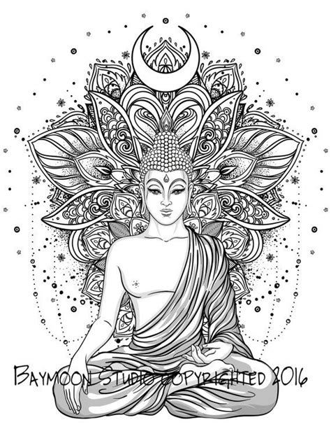 Buddha Mandala Coloring Pages