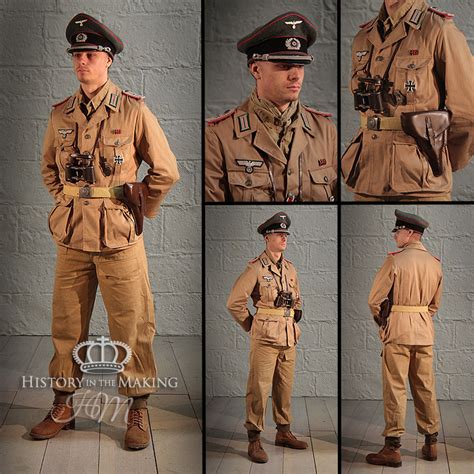 Afrika Corps Tropical Uniform Panzer Corps Lieutenant History In