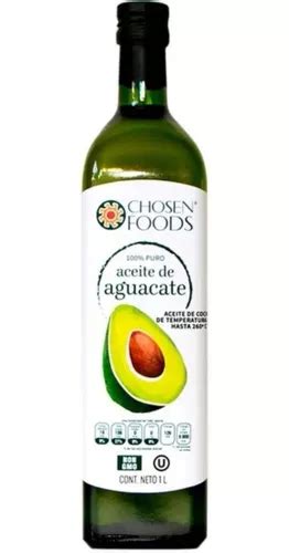 Aceite De Aguacate Natural Litro Puro Chosen Foods Env O Gratis