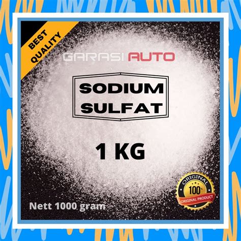 Jual Sodium Sulfat 1 Kg Kilo Kilogram Sodium Sulphate Natrium Na2so4