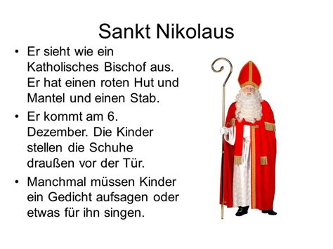 Deutsch Lernen Mit M Nica Der Nikolaus Kommt Am Dezember Warst