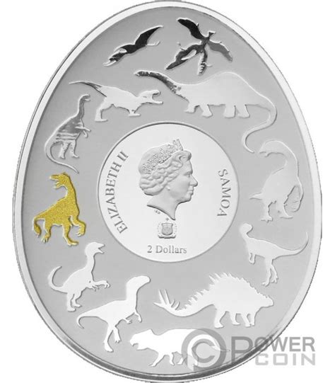 BEIPIAOSAURUS Dinosaurs in Asia 1 Oz Silber Münze 2 Samoa 2022