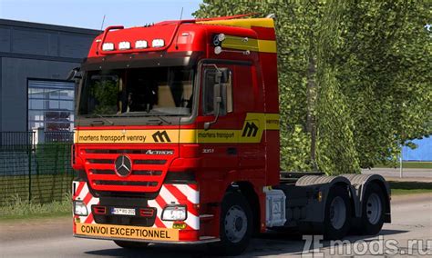 Скачать мод Mercedes Benz Actros MP2 для Euro Truck Simulator 2 1 49