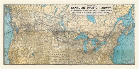 Map of the Canadian Pacific Railway, the Minneapolis, St. Paul and ...