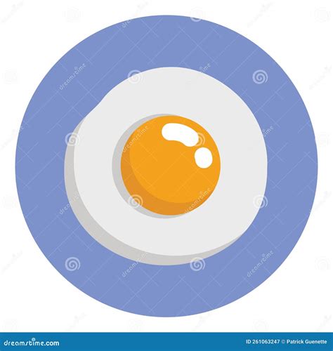 Breakfast Fried Egg Icon Stock Vector Illustration Of Chicken 261063247