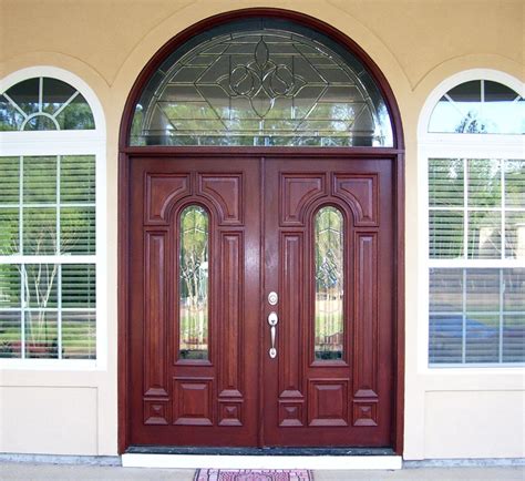 Double Front Door With Transom Double Doors Exterior Arched Entry Doors Exterior Double