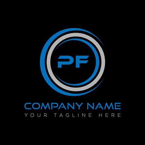 PF letter logo creative design. PF unique design. 21338467 Vector Art ...