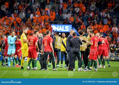 PORTO, PORTUGLAL - June 09, 2019: Diogo Jota and Portugal S Team Mates Celebrate Winning the ...