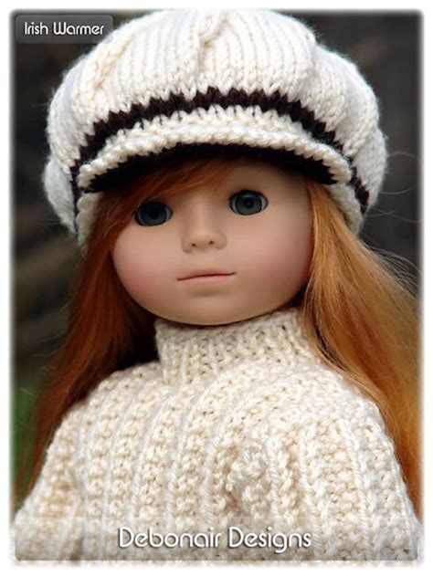 Newsboy Cap PDF Doll Clothes A Trendy Newsboy Cap Knitting Pattern