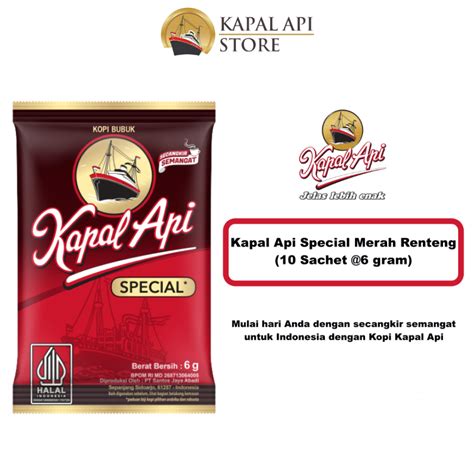 Kapal Api Special Merah Renteng 10 Sachet 6 Gram Kapal Api Store