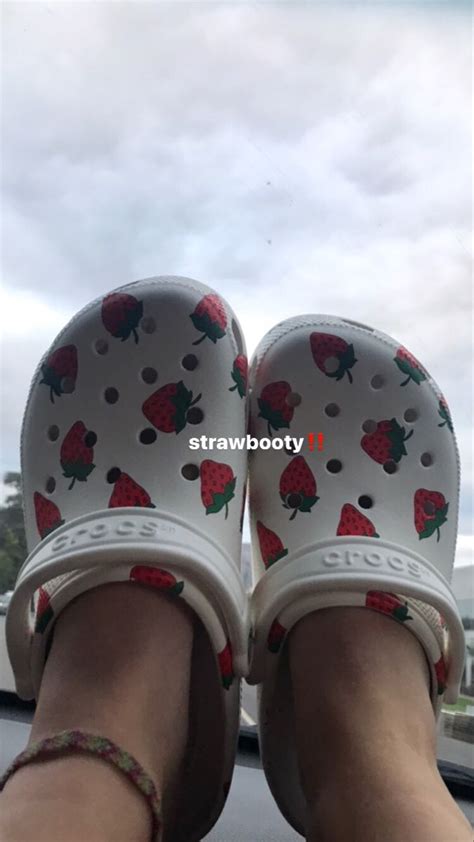 Strawberry Crocs ‼️ Crocs Fashion Girly Shoes Cute Shoes