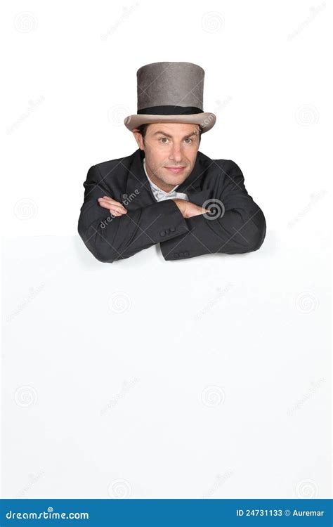 Man in a top hat stock image. Image of polished, event - 24731133