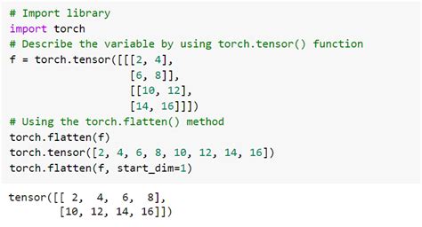 Pytorch Flatten Examples Python Guides