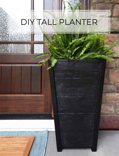 DIY Tall Planter Plans - Pine and Poplar