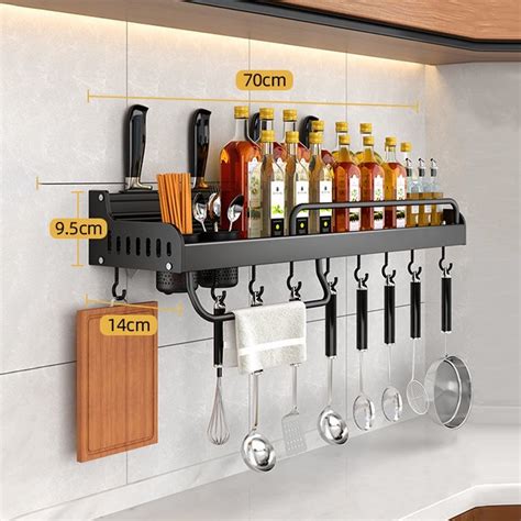 Jual Rak Bumbu Dapur Dinding Kitchen Rack Tempat Pisau Rak Gantung Rak