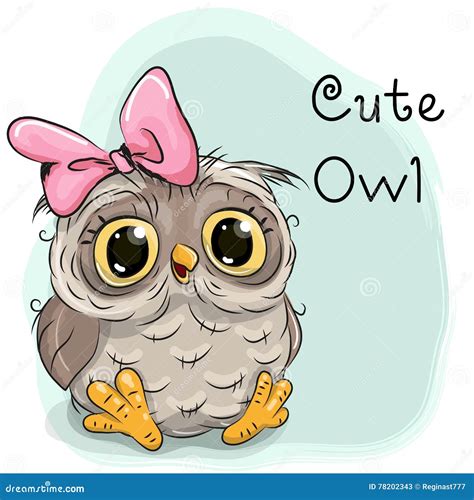 Cute Drawing Owl Stock Vector Illustration Of People