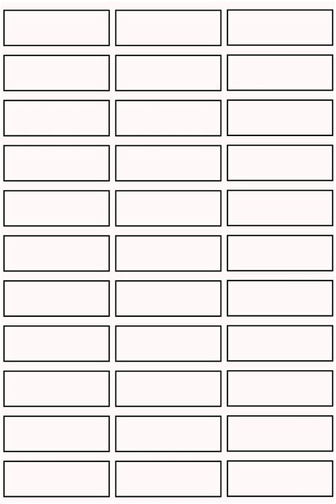 Free Printable Blank Stickers Template Pdf