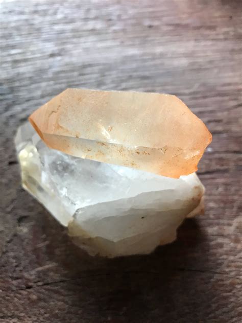 Reserved For B Lemurian Seed Quartz Crystal Raw Orange Deep