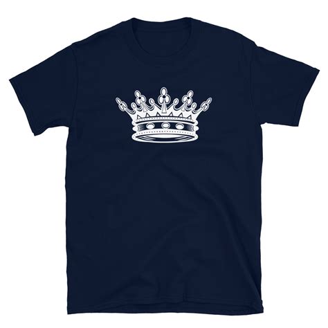 Crown Unisex T Shirt Black White Tees