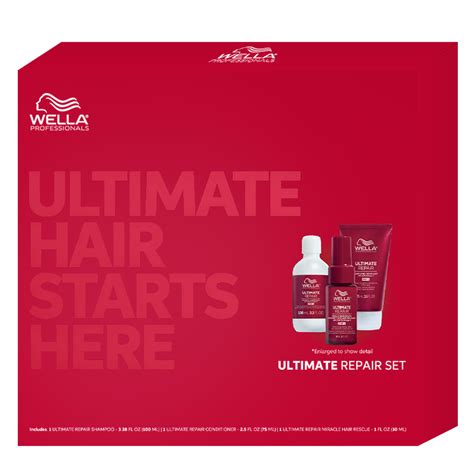 Wella Ultimate Repair Travel Size 3 Pc Kit 1 Kit Ethos Beauty Partners