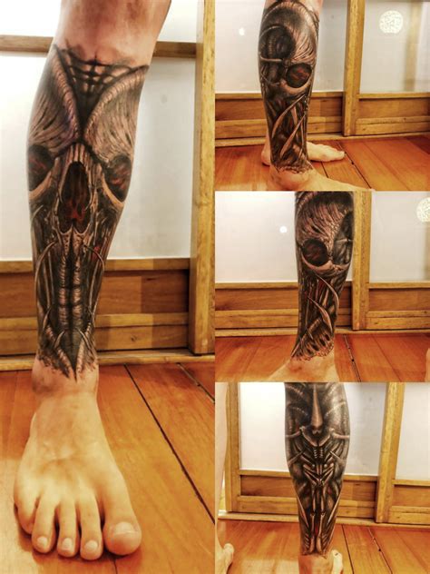 Biomechanical Tattoo By Javier Obreg N Buenos Aires Argentina