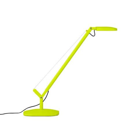 FontanaArte Demi Volée LED table lamp with dimmer and table base yellow