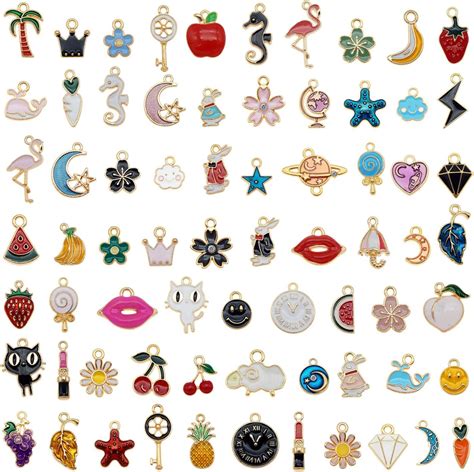 Pi Ces M Lang Charms Pendentifs Breloques Assorties Plaqu Es Or