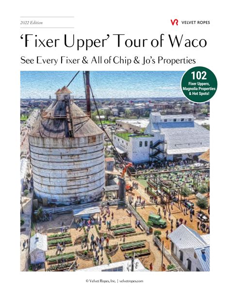 Waco Fixer Upper Tour Map Of Magnolia Silos And Homes By Velvet Ropes