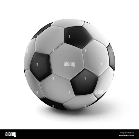 soccer ball 3d-illustration isolated Stock Photo - Alamy