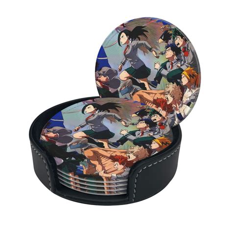 Mha My Hero Academia Boku Round Coaster Set Of 6 Tabletop Protection