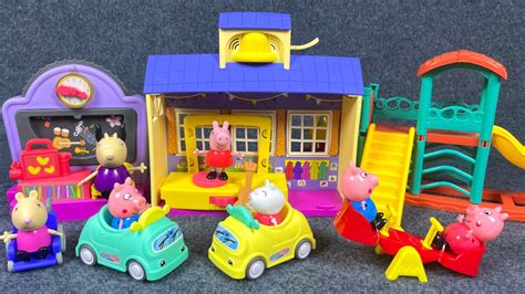 Minutes Satisfying With Unboxing Cute Peppa Pig Holiday Park Toys